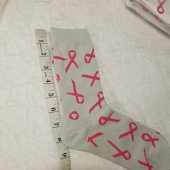 4-Pack: Breast Cancer Awareness mid calf Socks - Picture 8 of 8